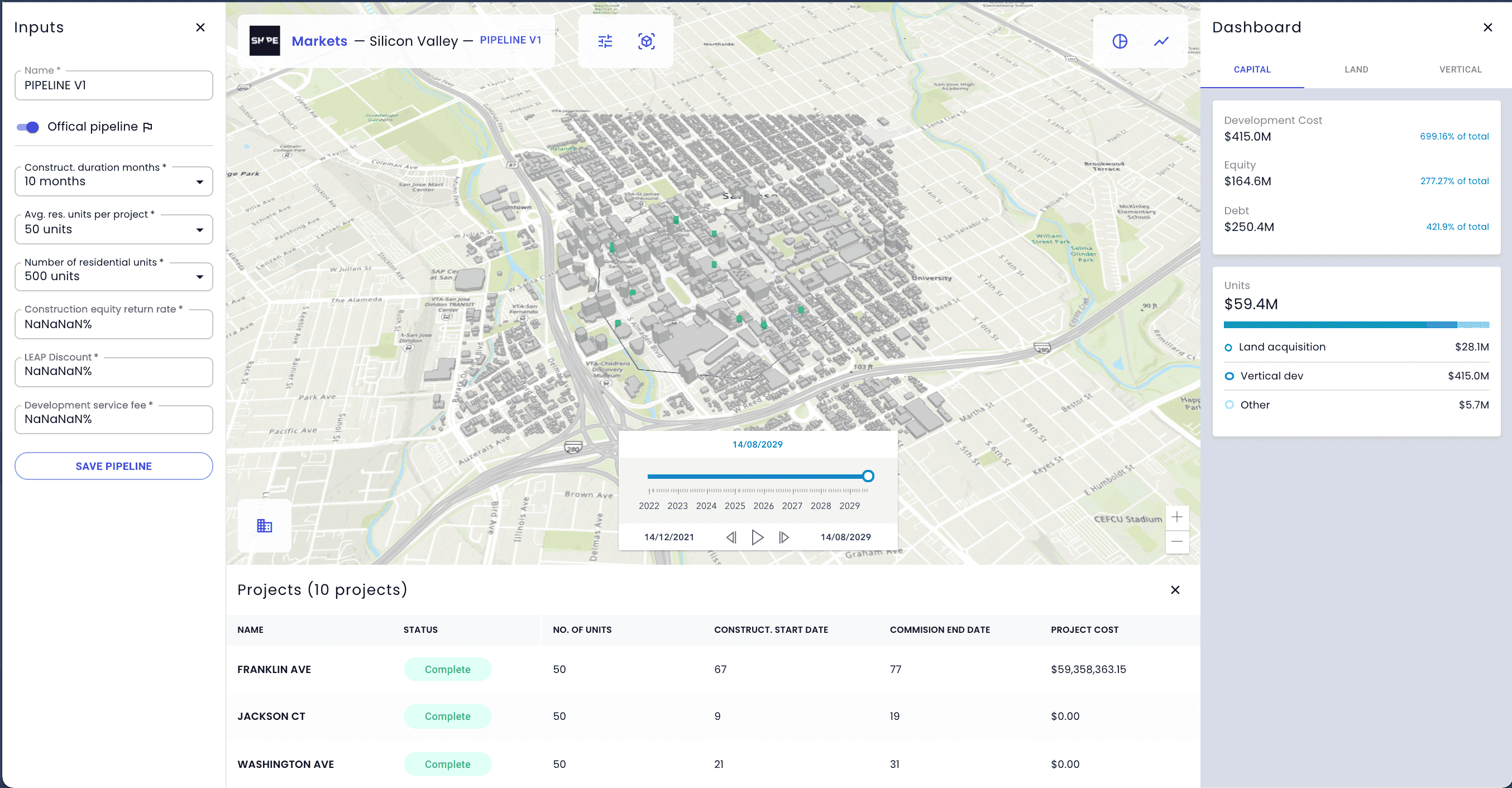 Capital Planner showcase